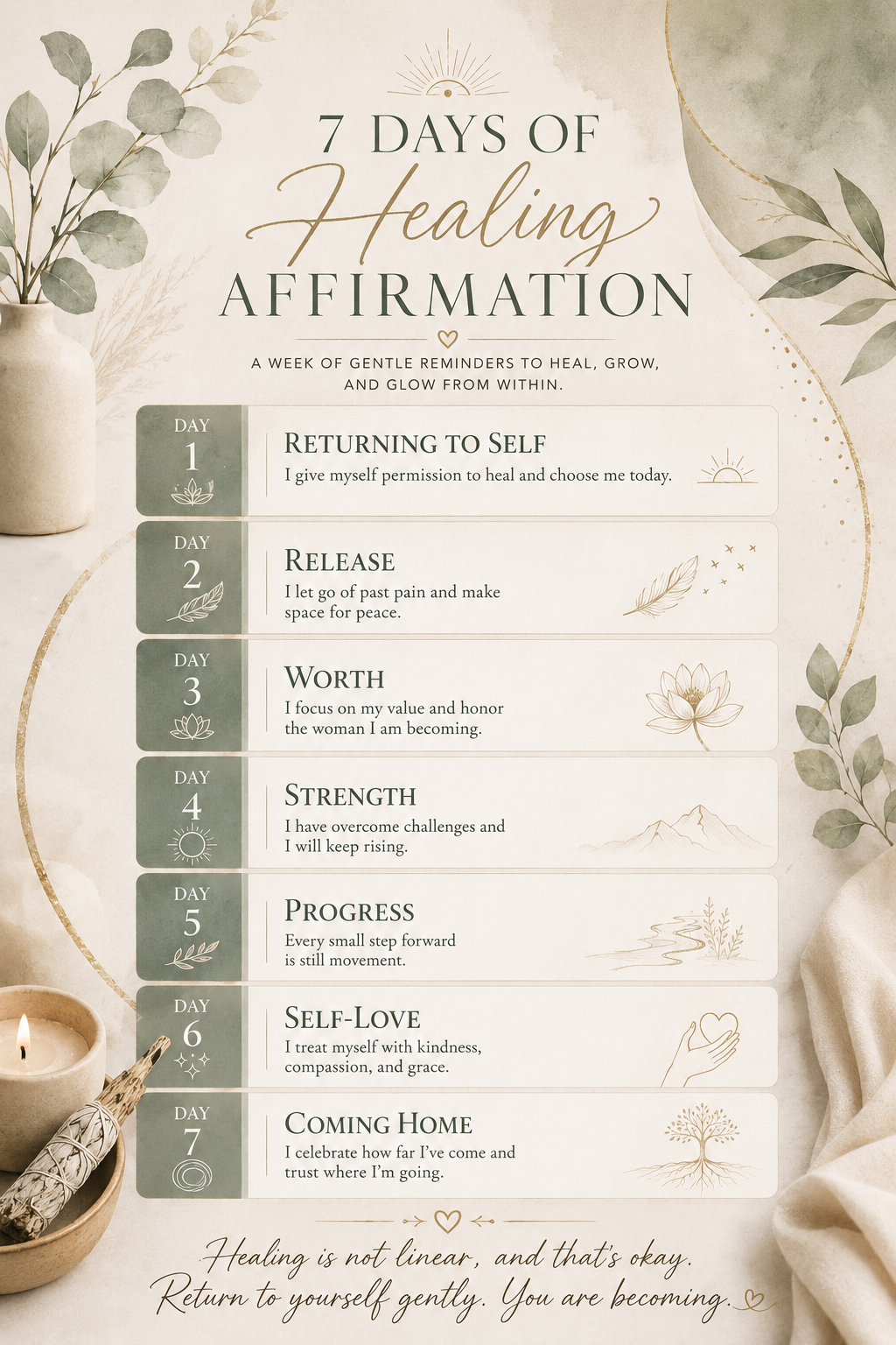 7 Days of Healing Affirmations (Free PDF Guide)
